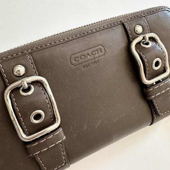 Coach - Brown Leather Wallet - Picture 4 of 4